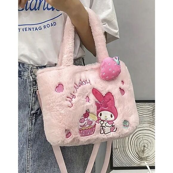 Miniso X My Melody Plush Crossbody/Handbag - Picture 1 of 8